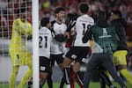 Galería de la pelea de jugadores de Santa Fe y Corinthians en la Libertadores