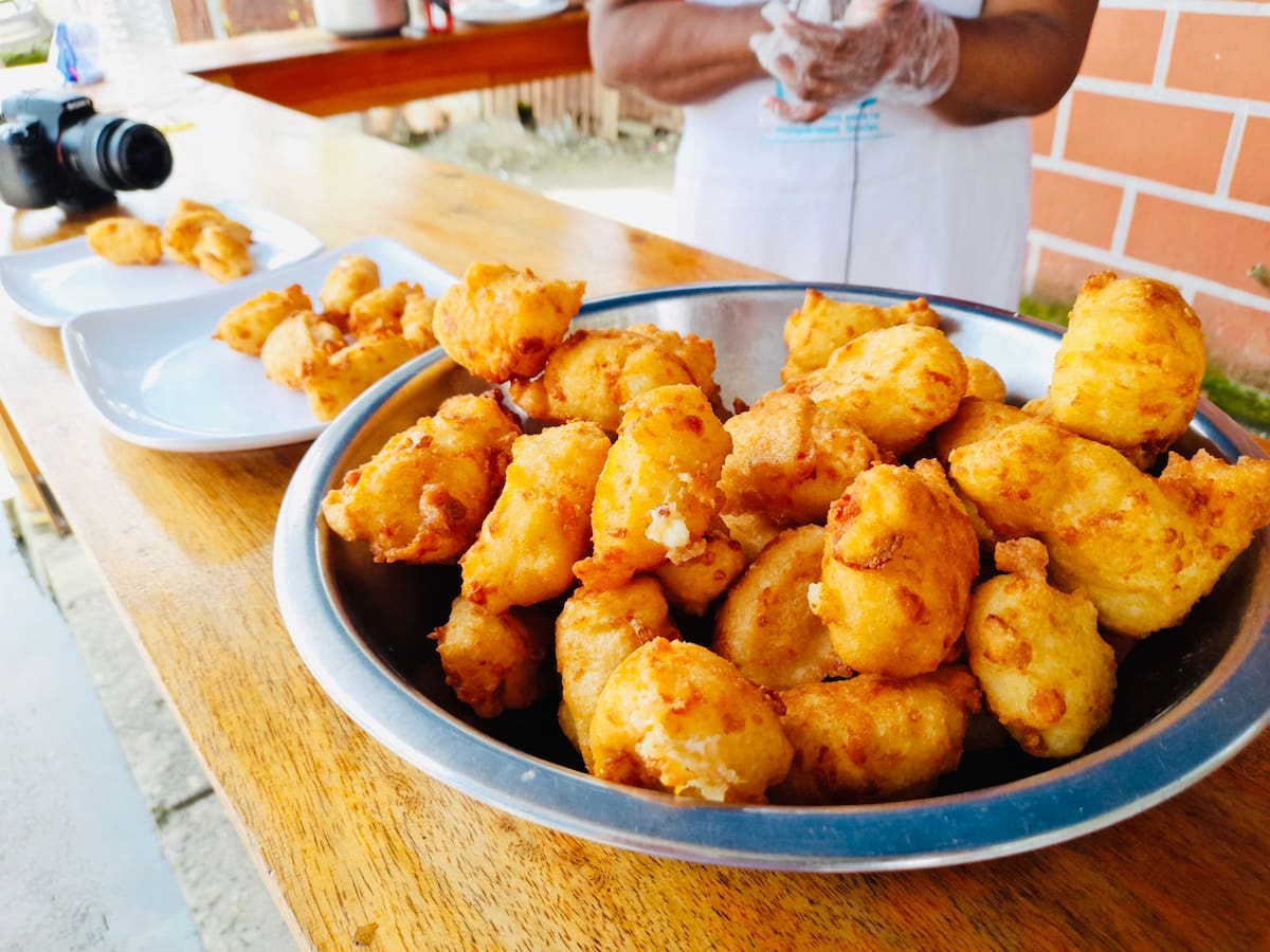 Arepa de arroz fritas. //Fotos: Cortesía.