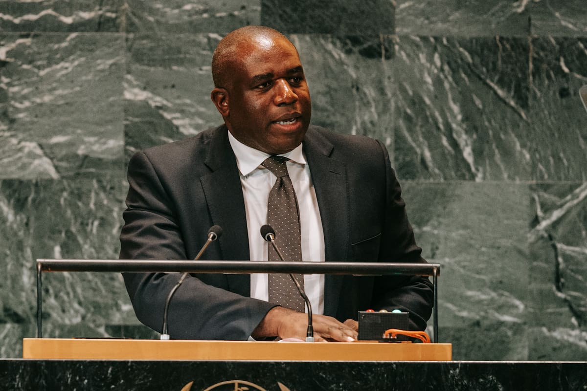 El ministro británico de Asuntos Exteriores, David Lammy, en la "Cumbre del Futuro" antes del debate del 79º período de sesiones de la Asamblea General de la ONU en Nueva York, EE.UU., el 23 de septiembre de 2024. EFE/EPA/Olga Fedorova