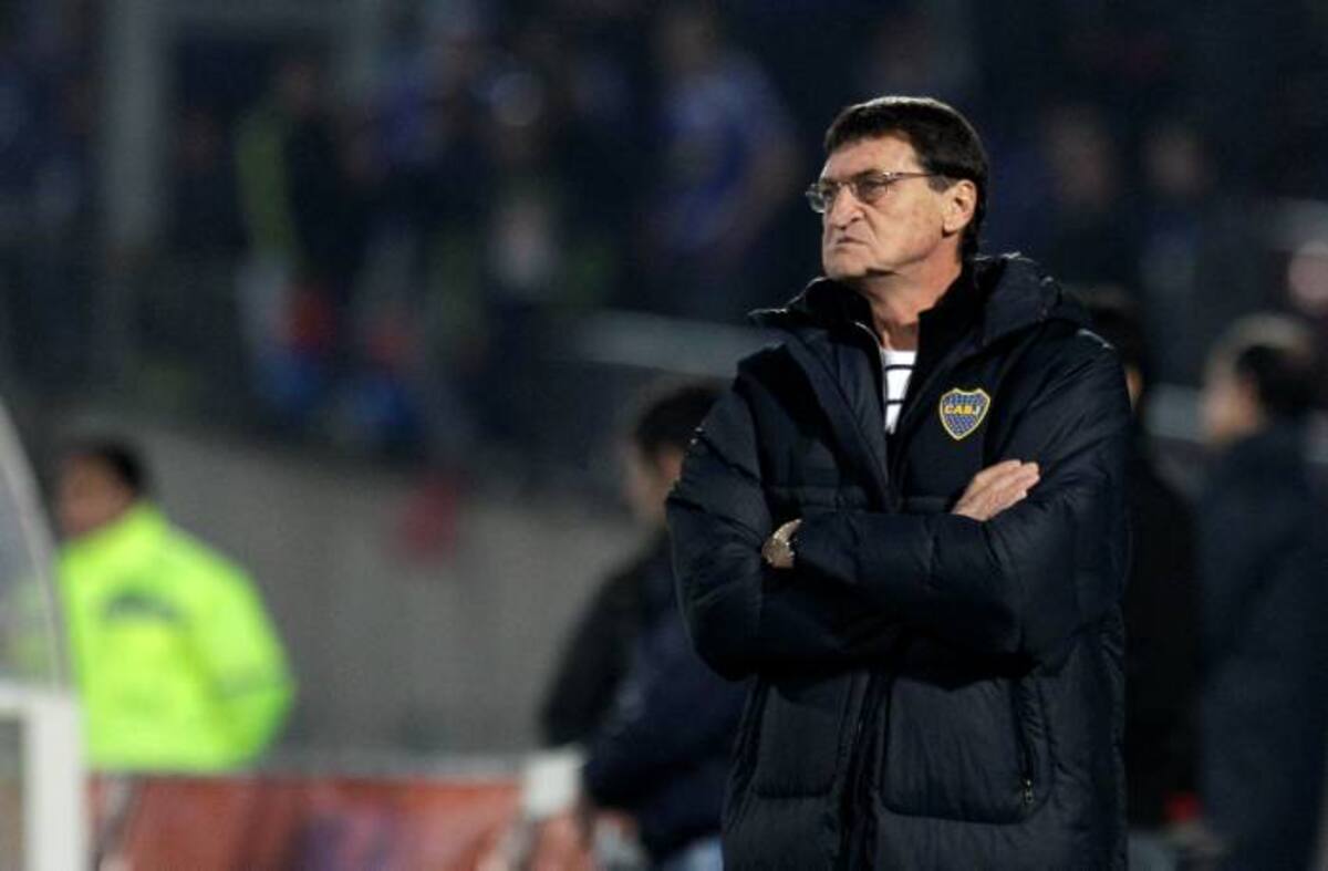Julio César Falcioni, hoy bajo la conducción del Boca Juniors. AFP