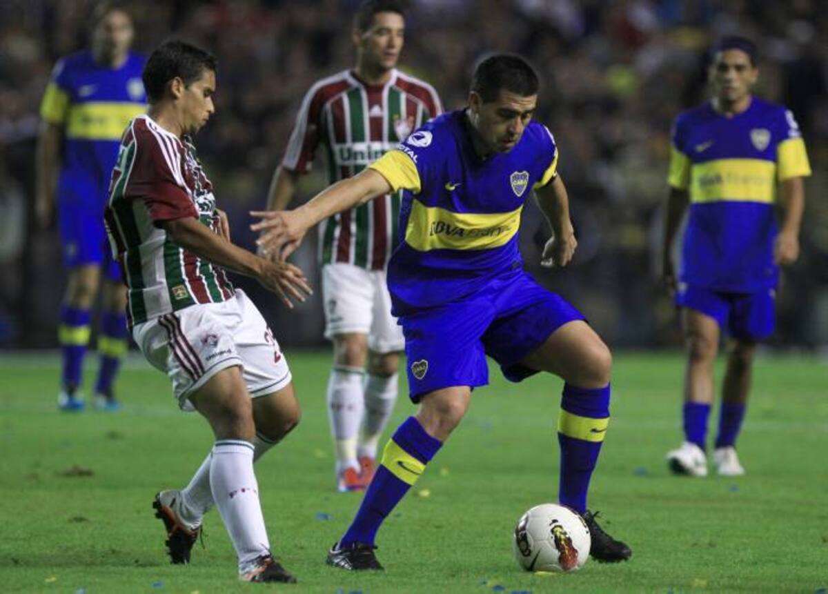 El elenco 'xeneize' se impuso apretadamente con una anotación de Pablo Mouche a Fluminense en 'La Bombonera'. AP IVAN FERNANDEZ