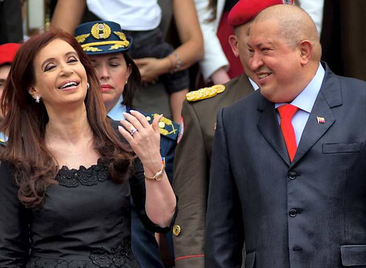 Chávez se reunió con Cristina Fernández en la víspera de la Cumbre. AP