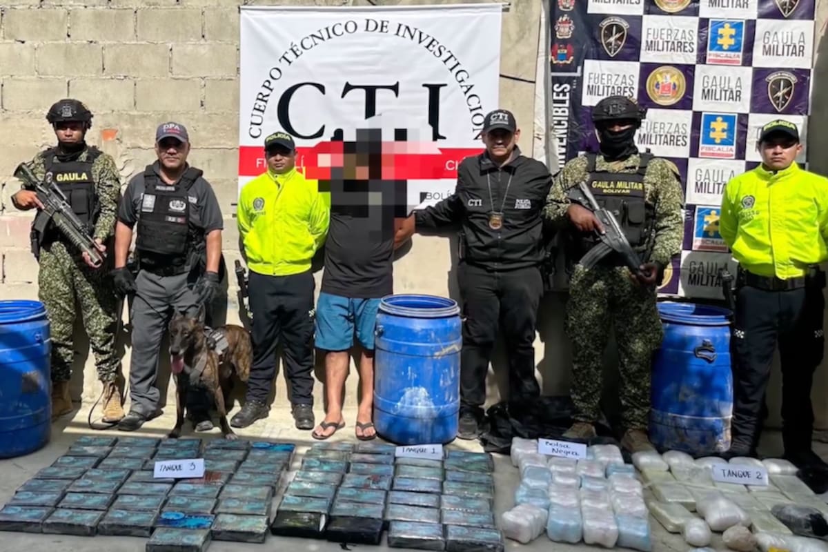 Duro golpe al narcotráfico en el Atlántico: Armada incautó 91,3 kilos de cocaína
