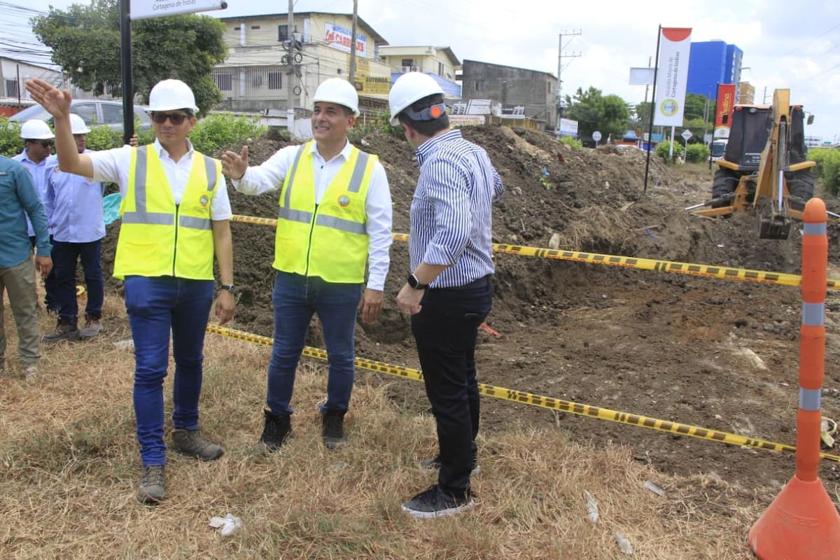 Arrancan obras del Intercambiador de La Carolina en Cartagena. // Foto: Julio Castaño - El Universal