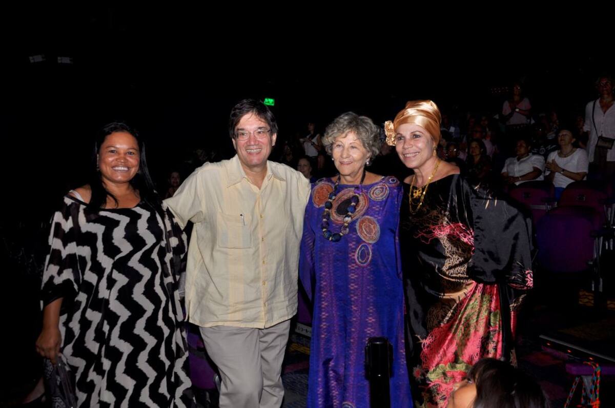 Jaime Abello Banfi, Gloria Triana y Amalia Lú Posso.