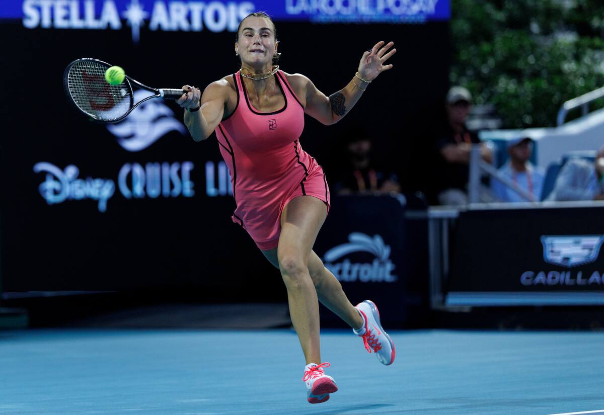 Aryna Sabalenka avanzó de ronda en el Abierto de Miami. //Foto, EFE: CRISTOBAL HERRERA-ULASHKEVICH
