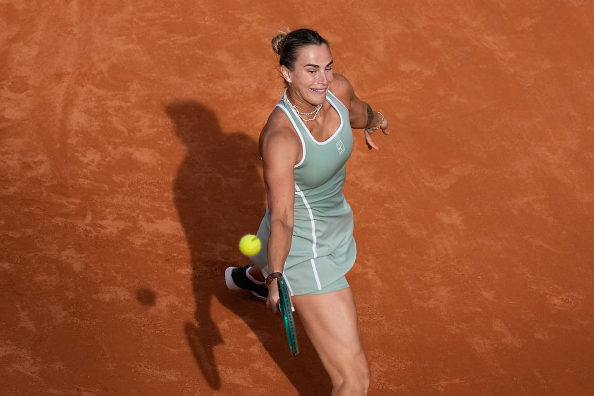 Aryna Sabalenka cayó de forma temprana en el WTA 1.000 de Roma. //Foto, AP: Alessandra Tarantino