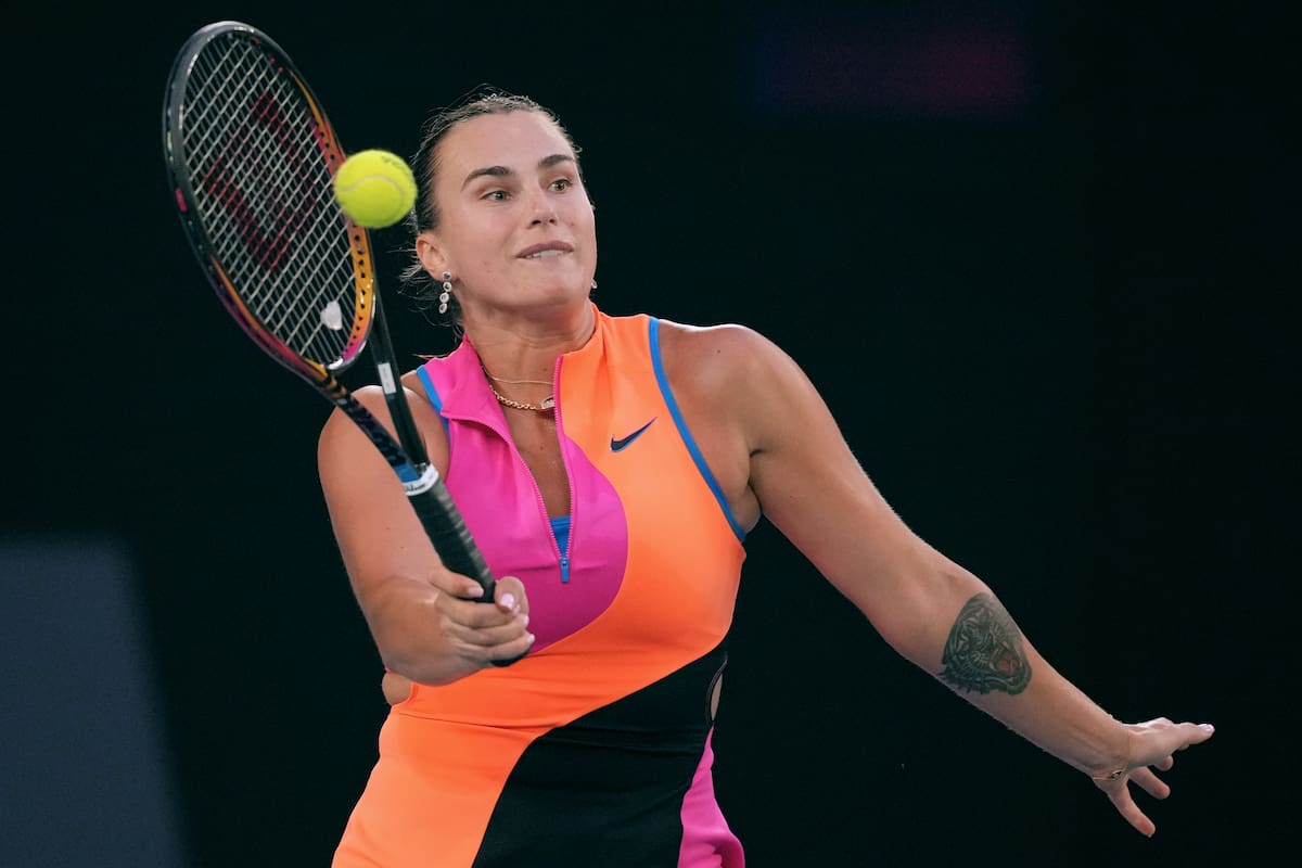 Aryna Sabalenka es la favorita a quedarse con el título en el Abierto de Australia. //Foto, AP: Dita Alangkara
