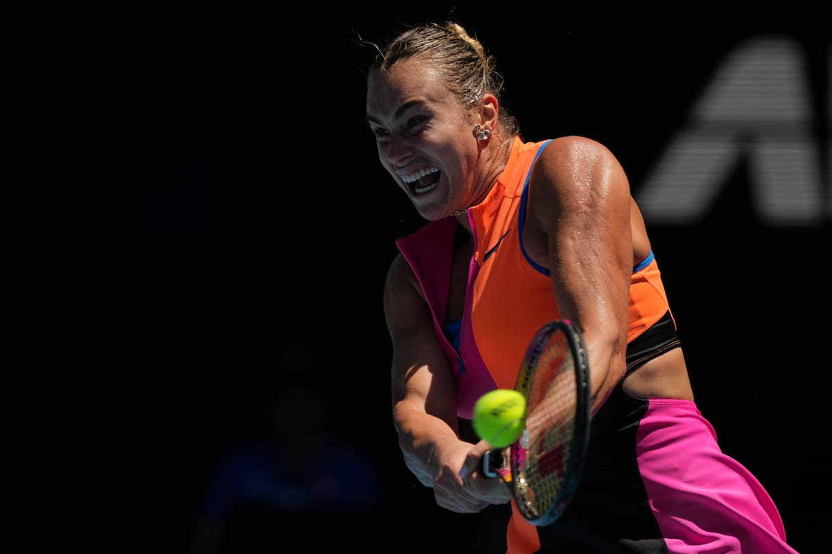 Aryna Sabalenka se metió en las semifinales del Australian Open. //Foto, AP: Dar Yasin