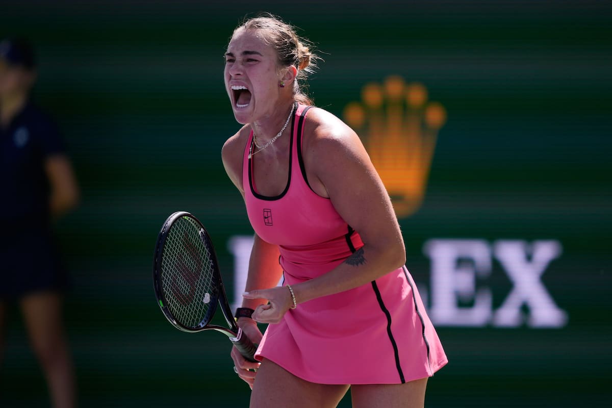 Aryna Sabalenka conquistó el Indian Wells 2026. //Foto, AP: Mark J. Terrill