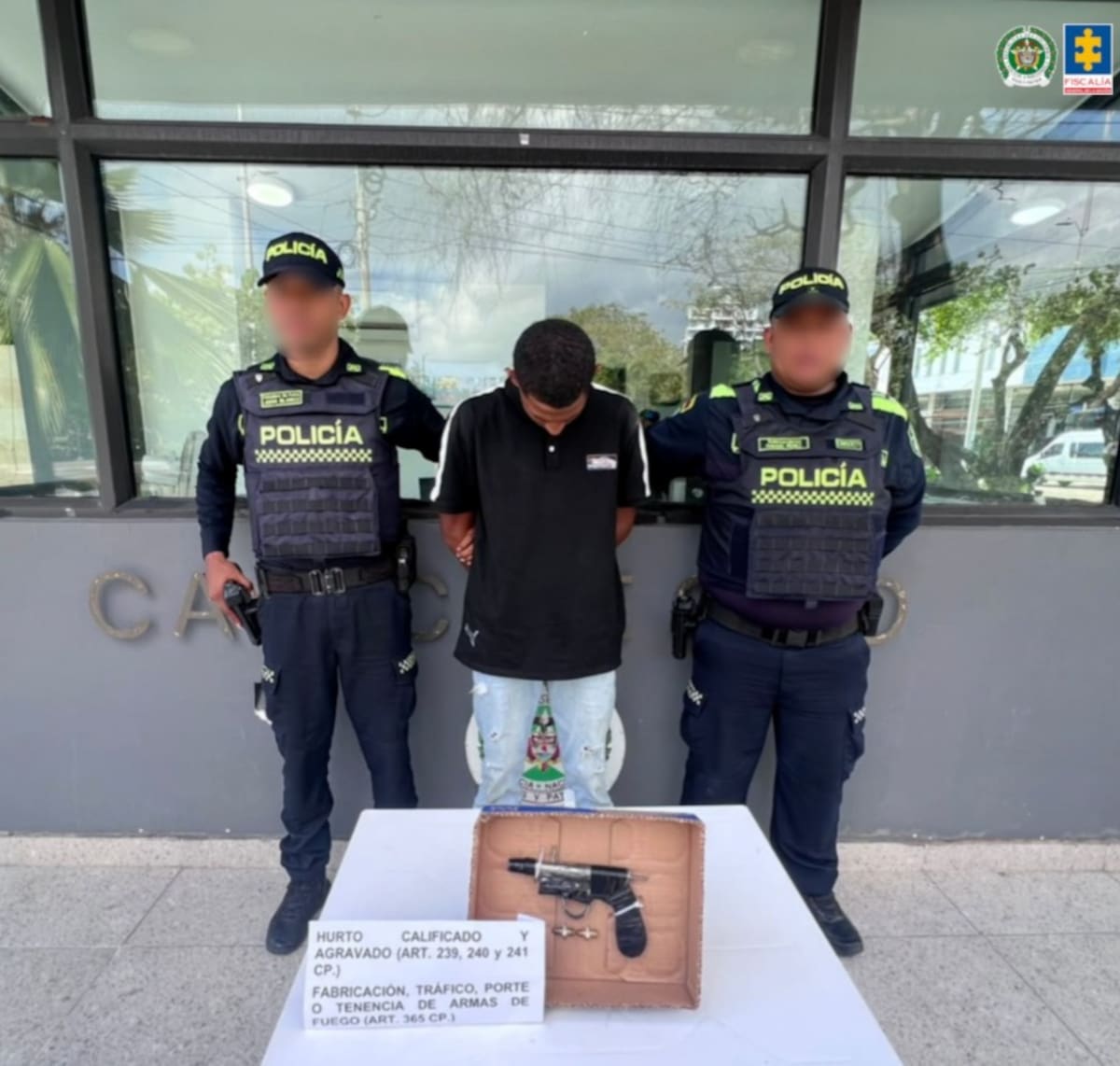 Asaltos con armas en Colombiatón y Marbella: dos hombres terminaron en prisión