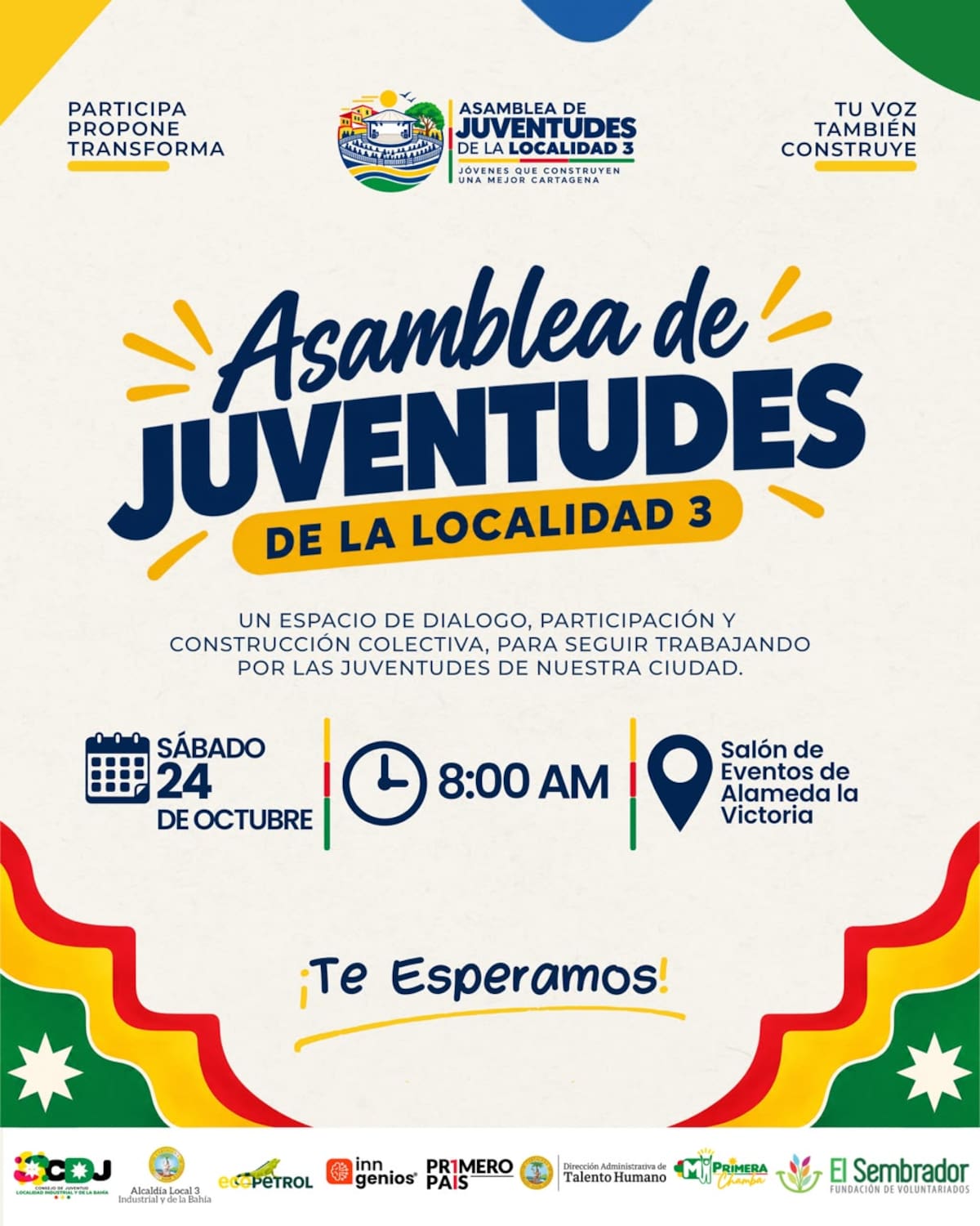 Asamblea de Juventudes. // Foto: cortesía del Consejo de Juventudes Localidad Industrial y de la Bahía.
