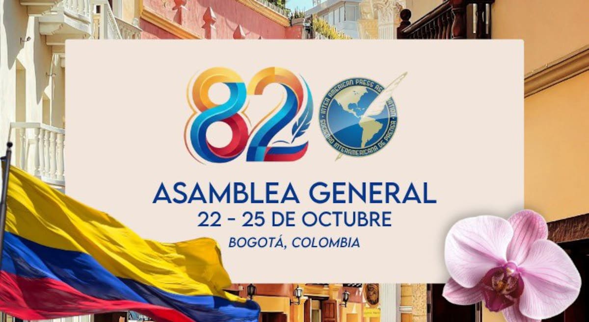 Asamblea General de la Sociedad Interamericana de Prensa (SIP) en Bogotá. // Foto: tomada de X @sip_oficial.