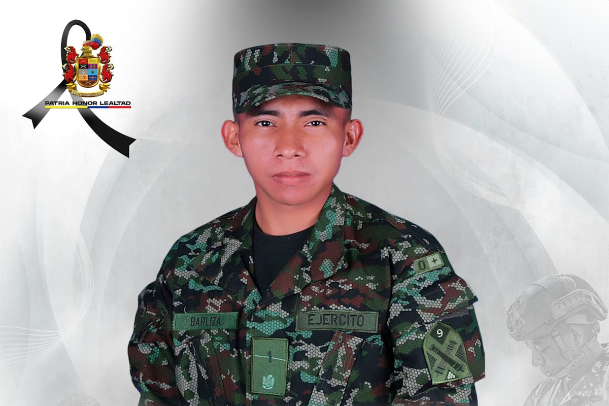 Él era Samuel Pinzón, el soldado del Ejército que murió en ataque con drones