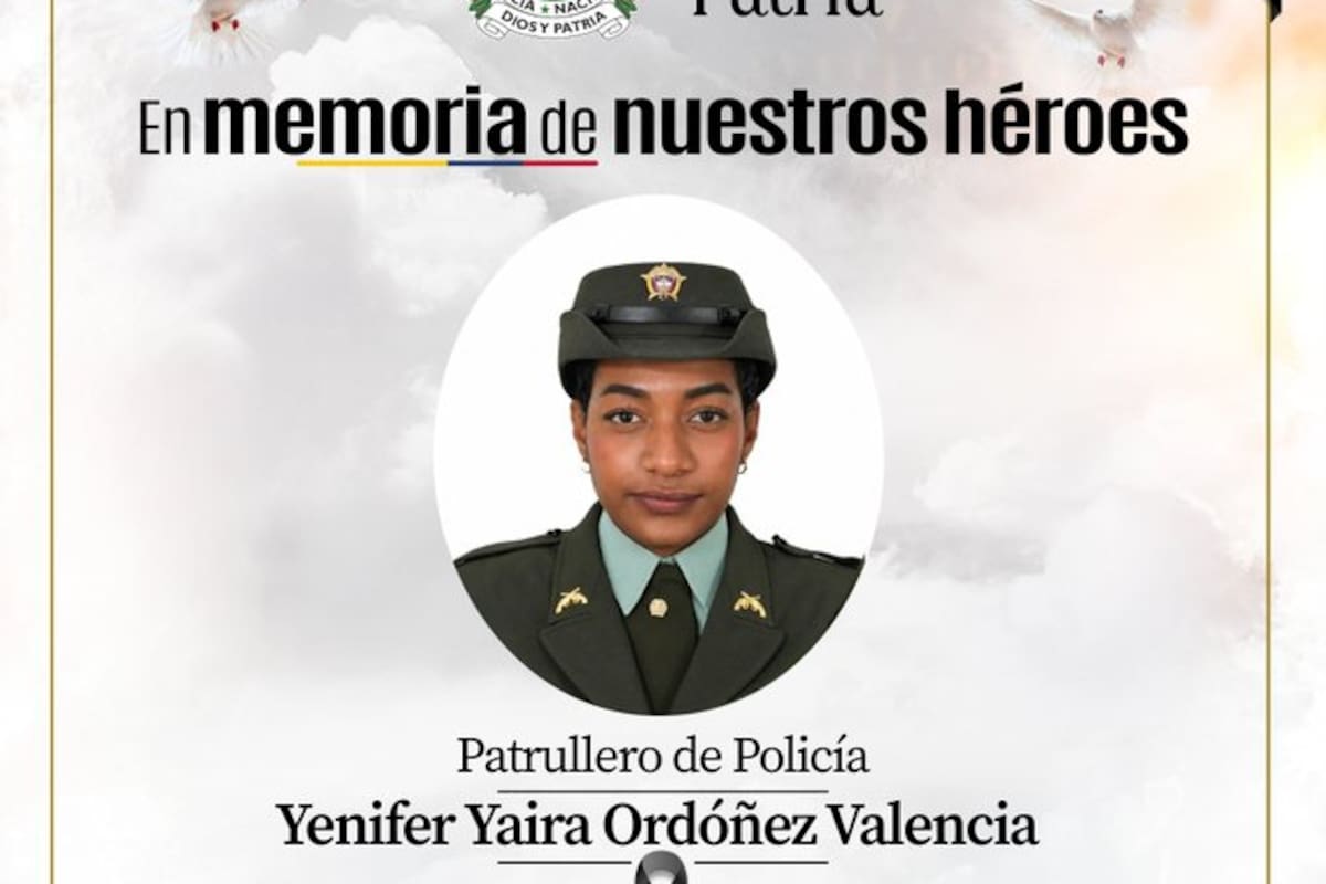 Sicarios en moto mataron a la patrullera Yenifer Ordóñez: estaba en su día de descanso