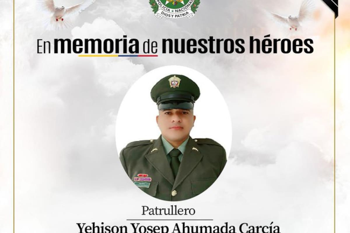 Yehison Ahumada, el patrullero sabanalarguero que murió en ataque a policías: esto pasó