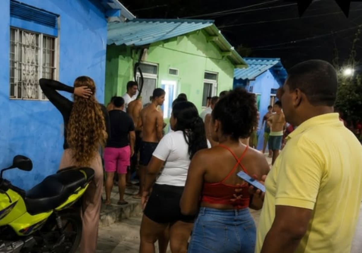 En este sector de la carrera 2 con la calle 16 del barrio Altos de Girasol, de Puerto Colombia, fue asesinado la noche de este martes 28 de julio Ricardo José Naranjo Sarmiento.//Cortesía Red de Cooperantes.