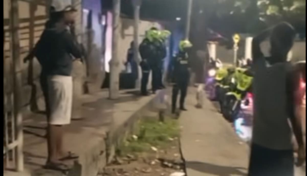Asesinato en el barrio Ternera, sector Rincón Guapo. // FOTO CAPTURA DE VIDEO.