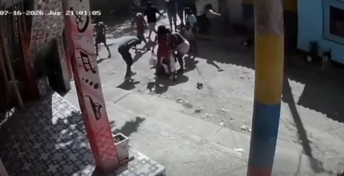 Un muerto y un herido dejó ataque de sicarios en El Zapatero. //FOTO CAPTURA DE VIDEO.