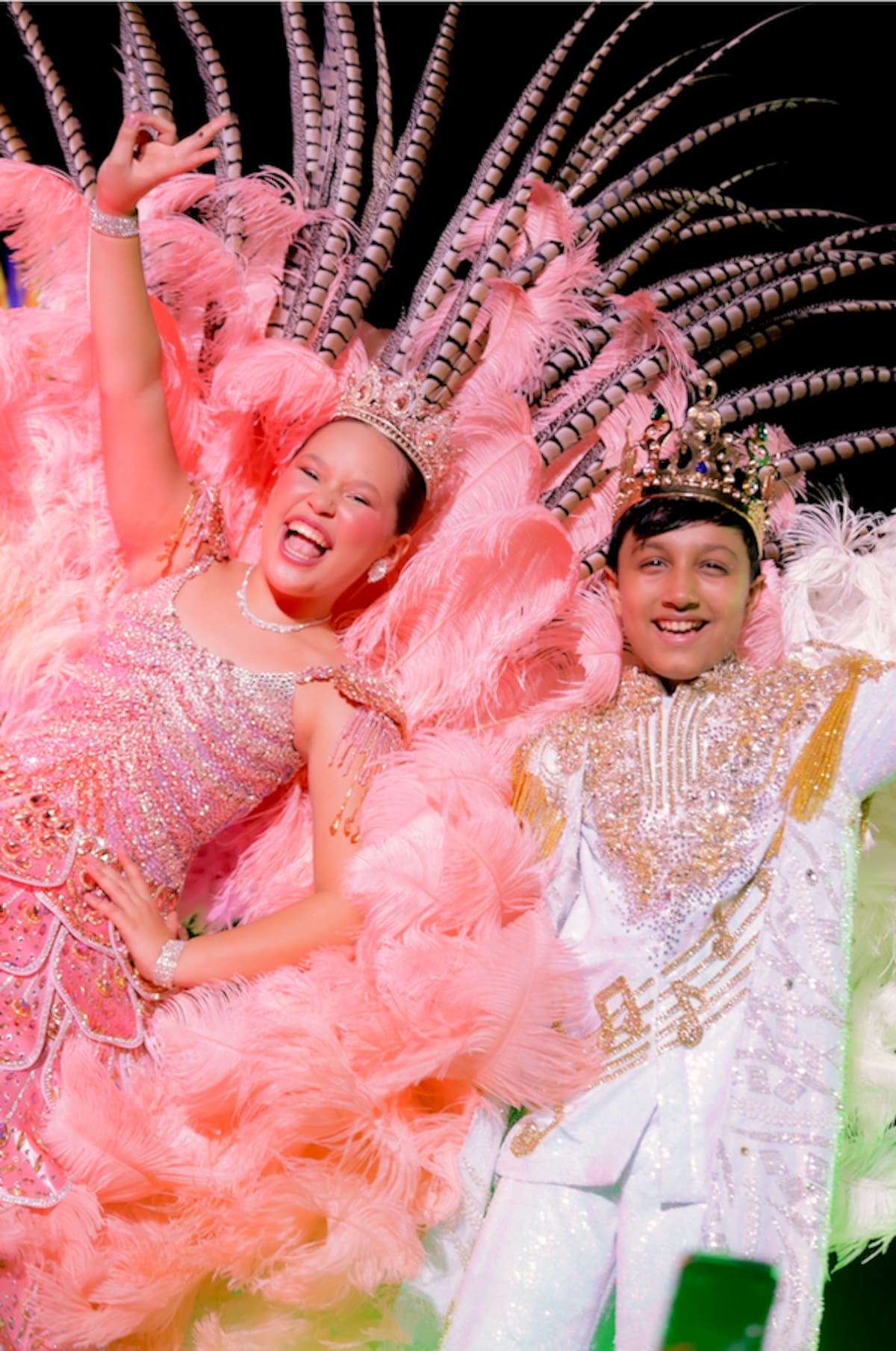 Ashley Sofía Gómez y Germán Javier Palomino Montes, Reyes Infantiles del Carnaval de la 44.//Cortesía Carnaval de la 44.