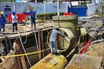 Instalan tuberías contra inundaciones en Bocagrande y Castillogrande