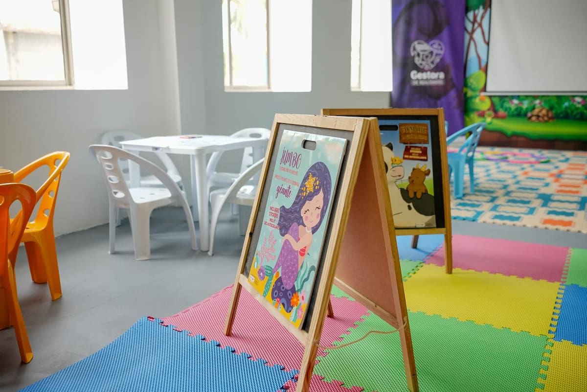 Así es la moderna ludoteca que ya disfrutan los niños de Achí. // Foto: Gobernación de Bolívar