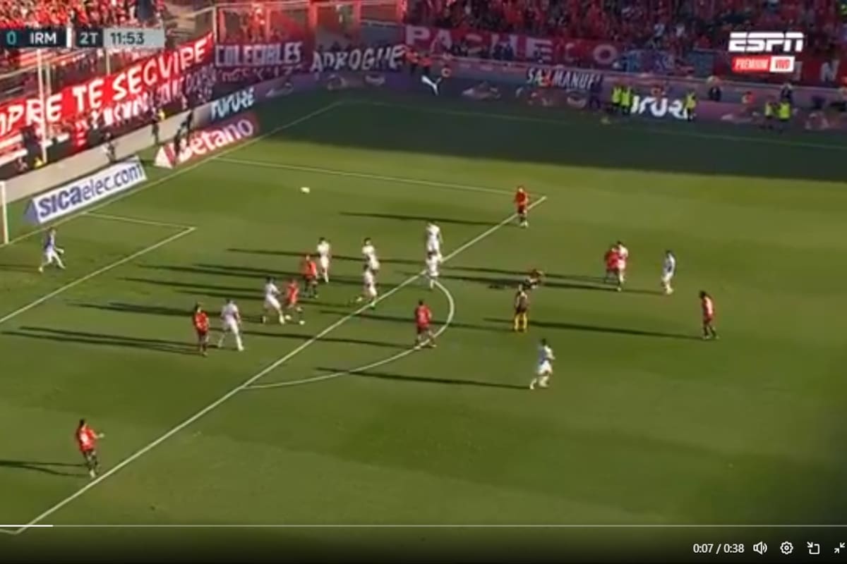 Video: el gol del año lo hizo Independiente en el fútbol de Argentina