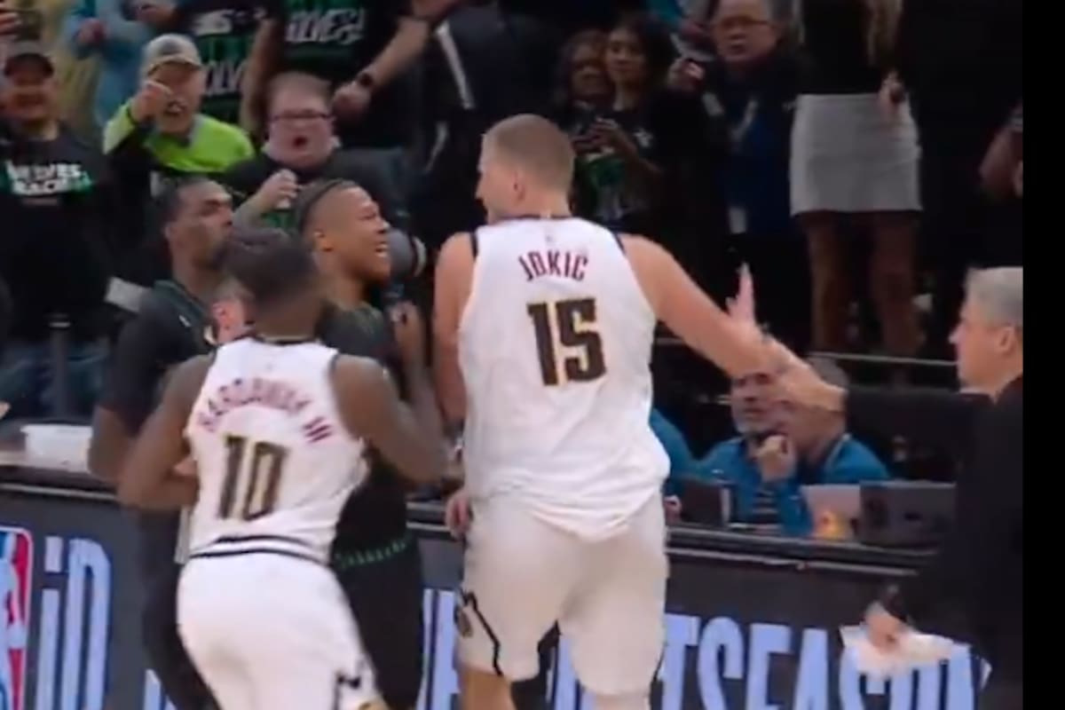 Video: trifulca en el duelo entre Denver y Minnesota, Jokic fue eliminado