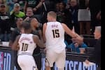Video: trifulca en el duelo entre Denver y Minnesota, Jokic fue eliminado