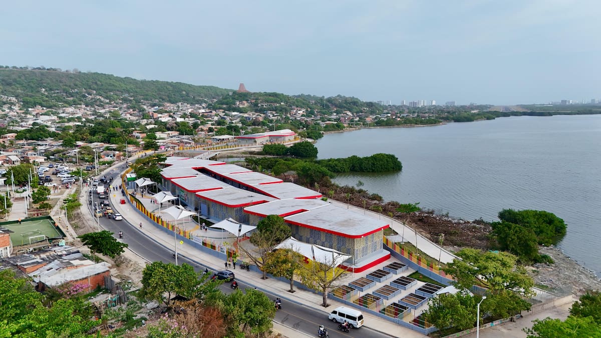 Así luce el reinaugurado colegio Jorge Artel. // Foto: cortesía - Alcaldía de Cartagena