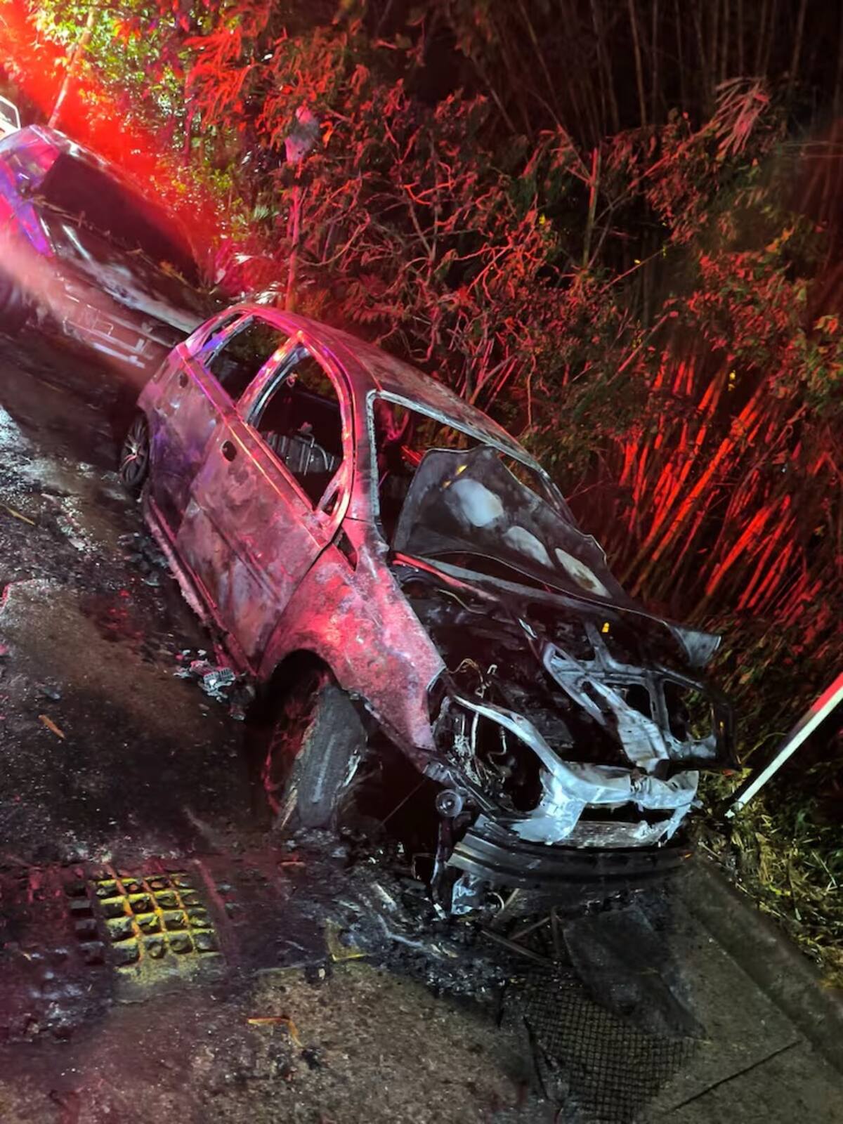 Así quedó el carro de Mauricio Matri. // Foto: tomada de internet
