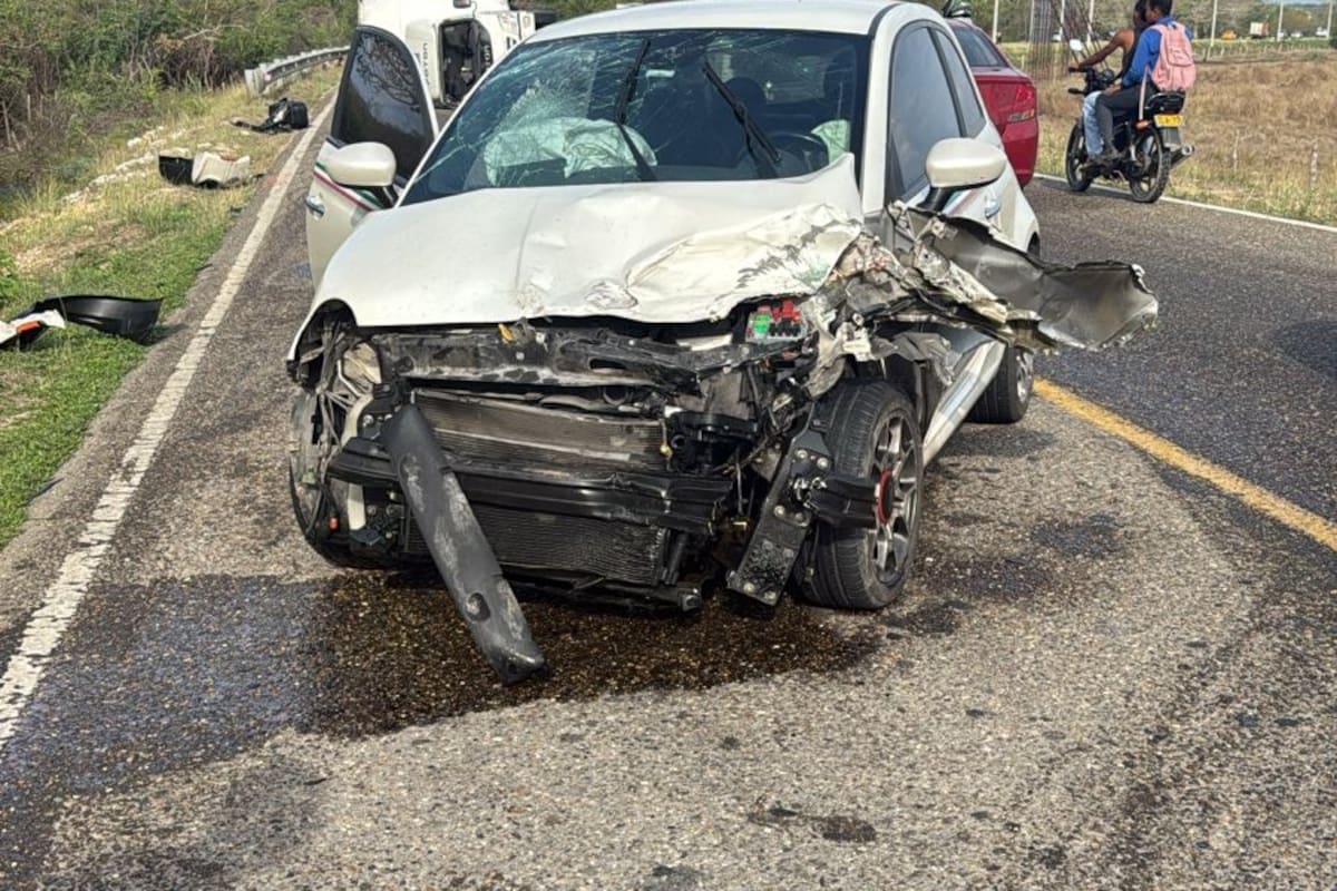 Real Cartagena: así quedó el carro de Cristian Marrugo por el accidente de tránsito