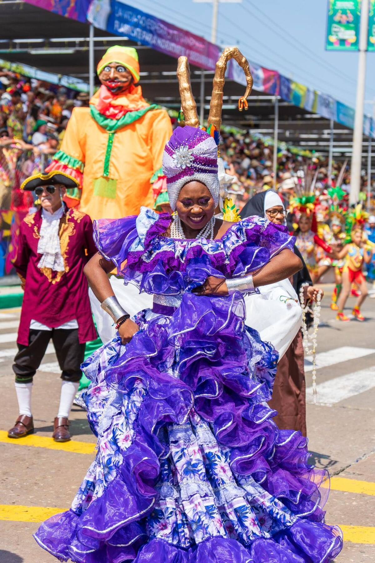 Así se vivió la Batalla de Flores en Barranquilla. // cortesía: IPCC
