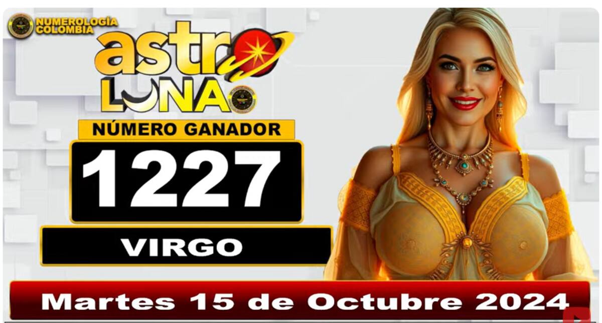 Resultado del sorteo Super Astro Luna del 15 de octubre de 2024.