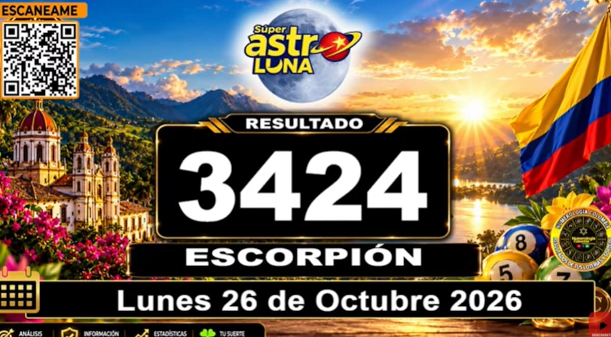Astro Luna del 26 de octubre de 2026. // Foto: captura de pantalla del canal de YouTube @NumerologíaColombia.