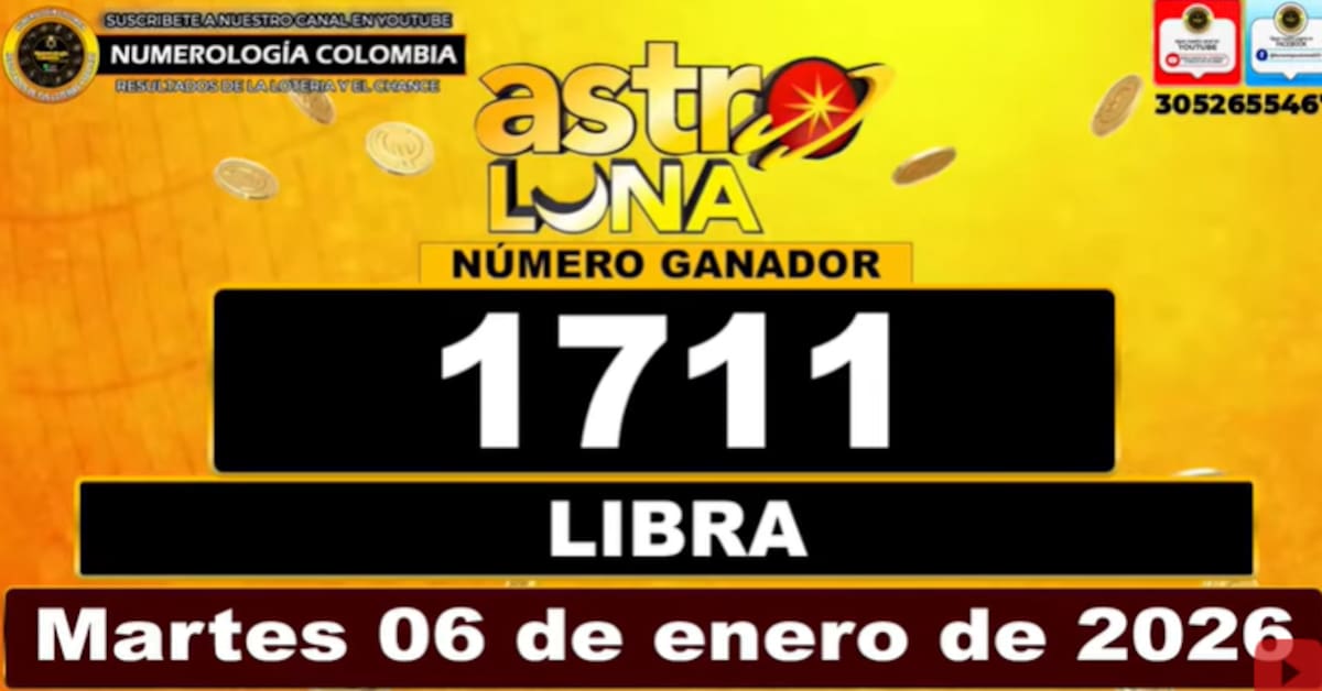 Astro Luna del 6 de enero de 2025. // Foto: captura de pantalla