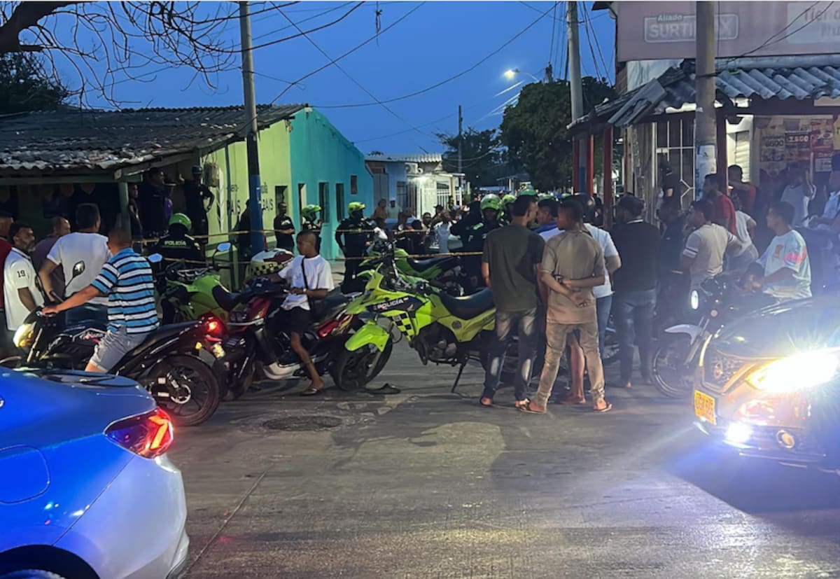 Dos hombres resultaron heridos durante el ataque a bala registrado la tarde sábado 2 de mayo en el corregimiento La Playa, jurisdicción de Barranquilla.//Cortesía Red de Cooperantes.