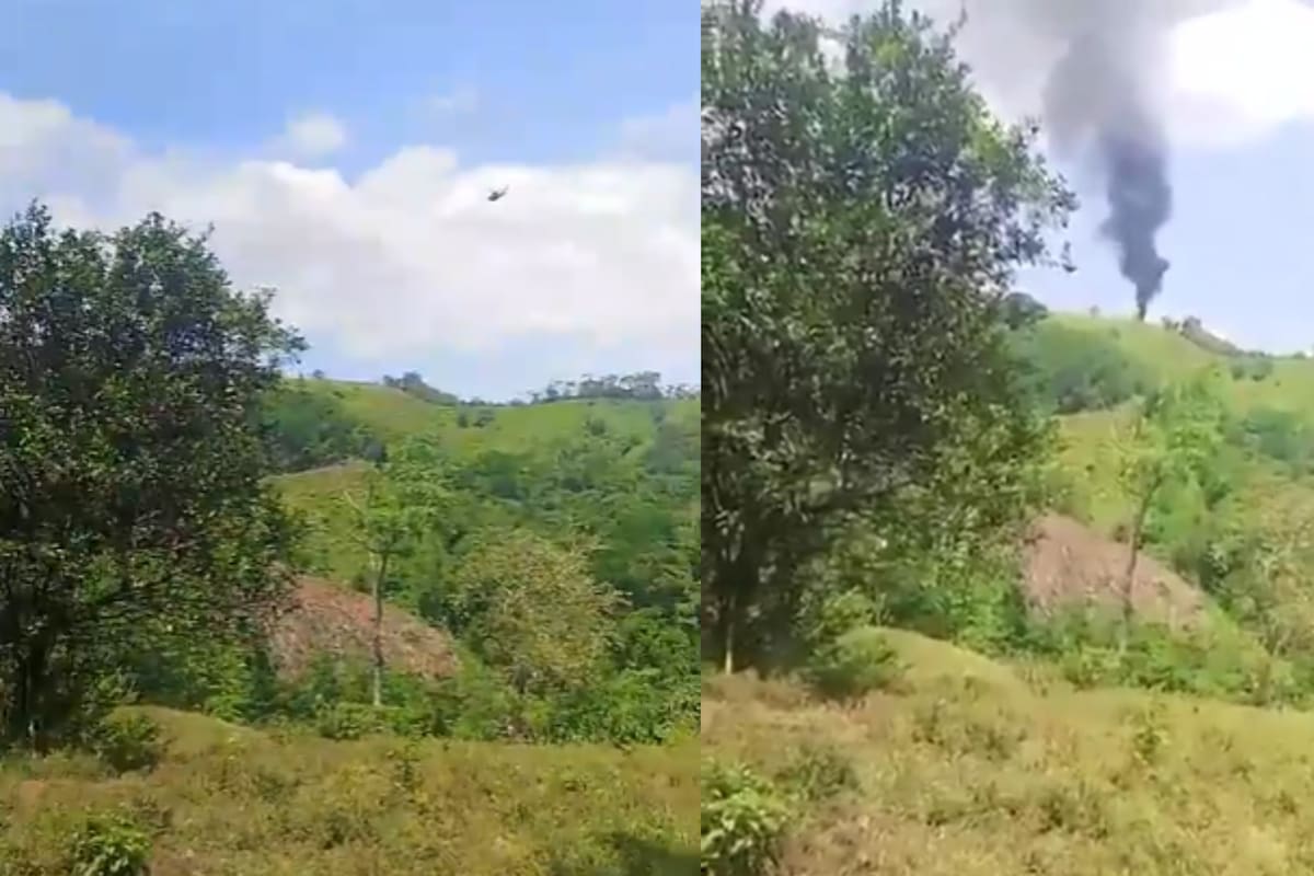 Video: Derriban helicóptero de la Policía; hay 8 personas muertas
