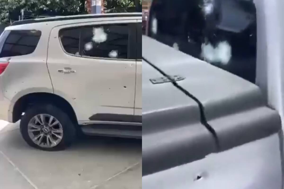 Ataque armado contra exconcejal de Saravena, Arauca, identificado como Luis Evelio Ascanio Naranjo. // Foto: captura de video.