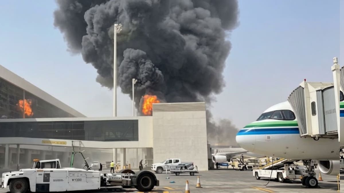 Ataque con misil al aeropuerto de Riad, Arabia Saudí, es atribuido a los chiíes hutíes del Yemen. // Foto: captura de video - Redes sociales.