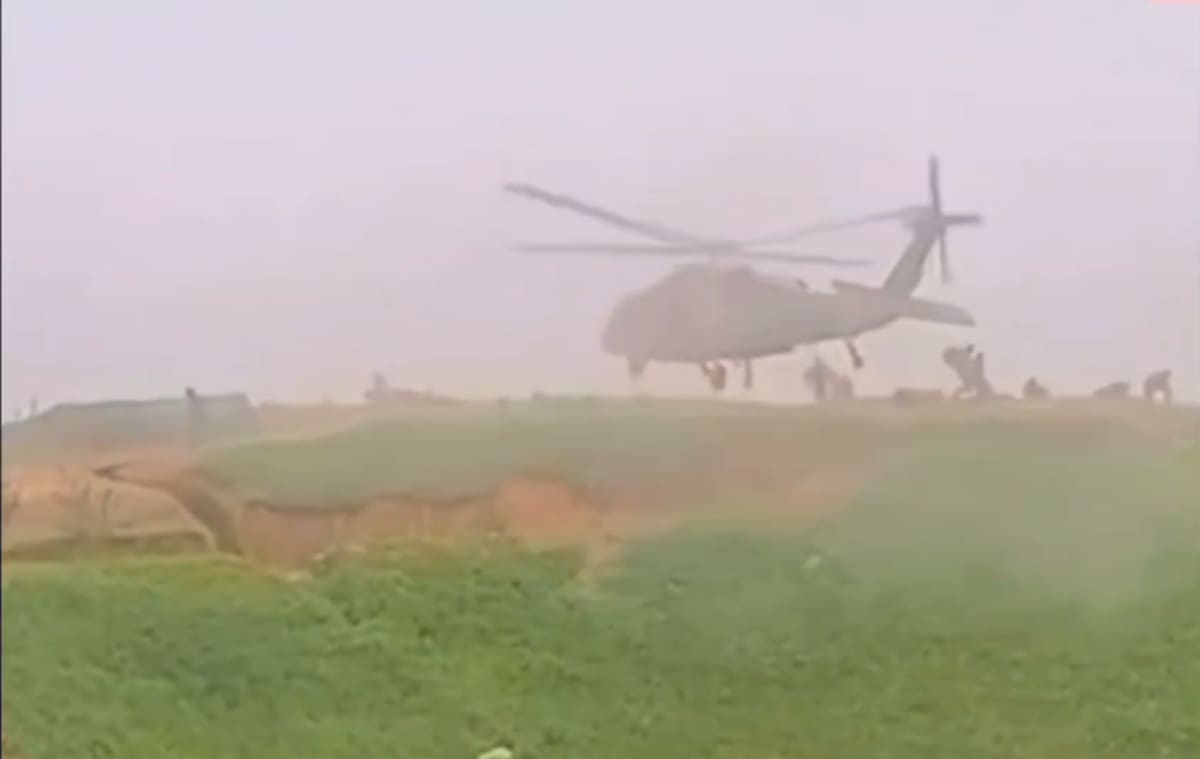 El Ejército confirmó que 14 uniformados resultaron heridos tras un ataque con drones explosivos del Eln en San Lucas, sur de Bolívar. //FOTO CAPTURA DE VIDEO.