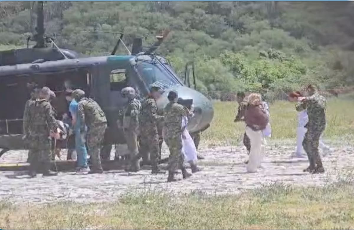 El Ejército Nacional y la Gobernación del Magdalena coordinaron la atención de las comunidades indígenas que fueron evacuadas de la Sierra Nevada de Santa Marta.//Cortesía Gobernación del Magdalena.