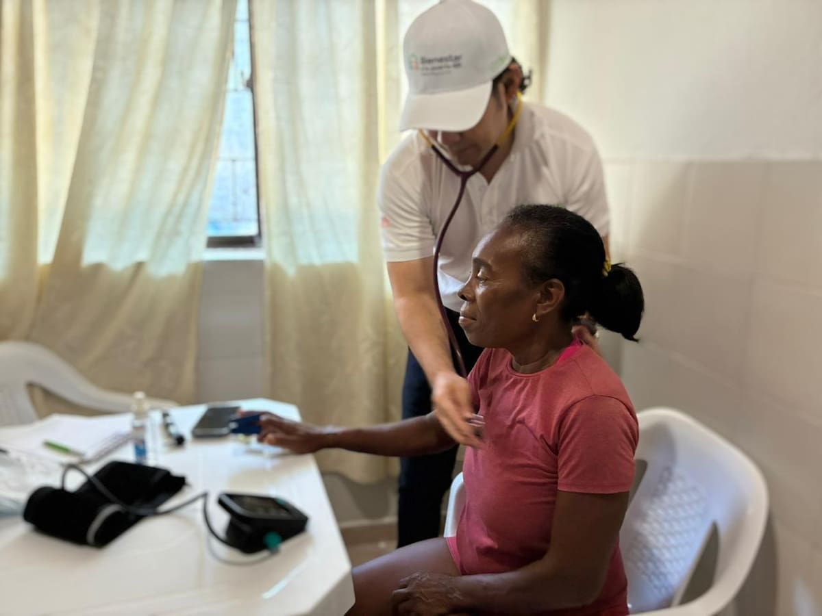 Armada y Coosalud llevaron atención integral a población de Caño del Oro. // Foto: Cortesía - Coosalud.