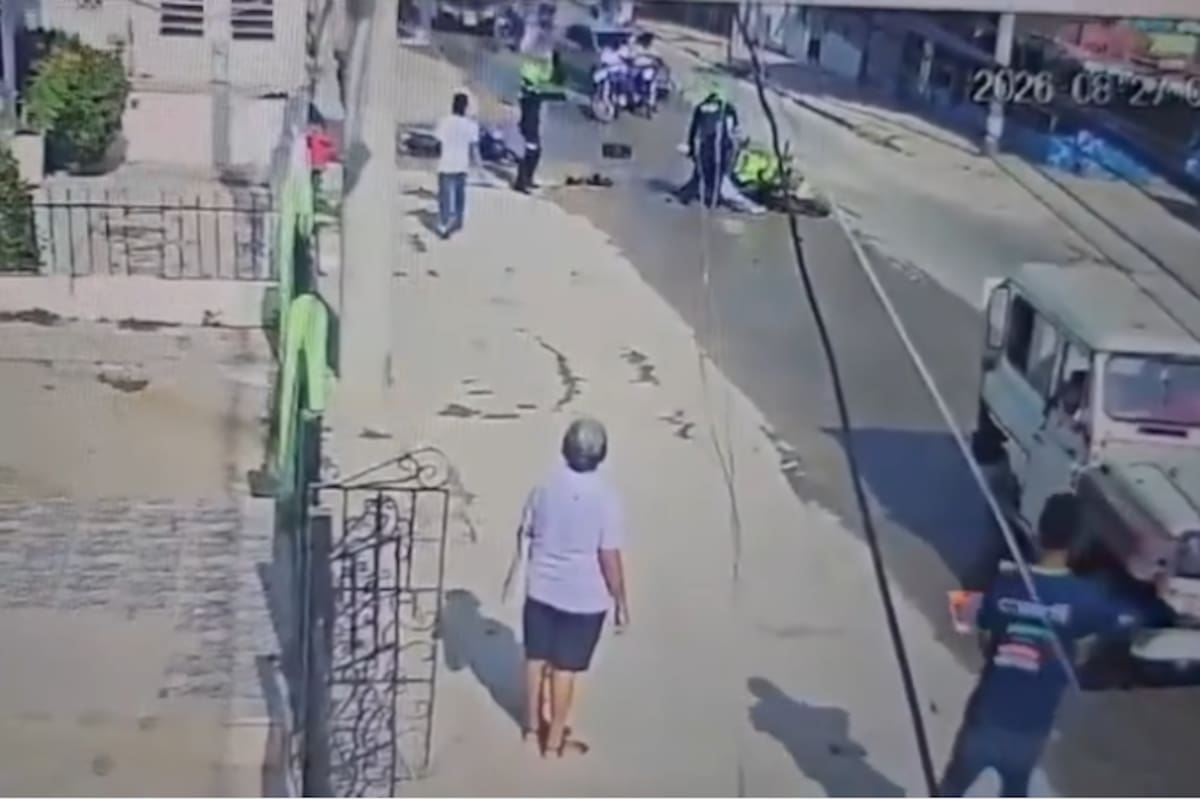 Video muestra el momento exacto del sicariato en Canapote: la víctima es un motociclista