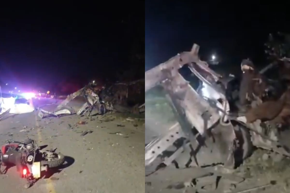 Atentado en Palmira, Valle del Cauca, cerca a batallón de Ingenieros Agustín Codazzi. // Foto: captura de videos.