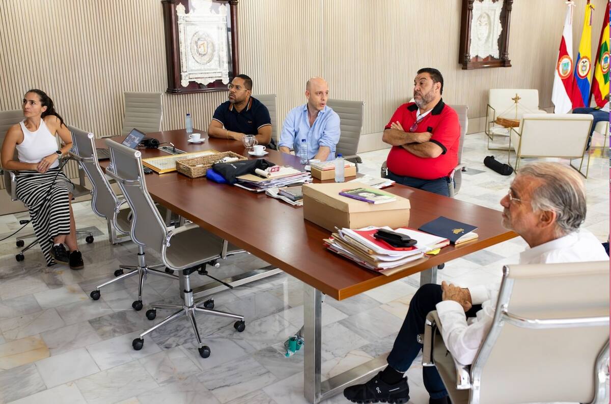 Aspecto de la reunión donde se oficializó que Atlántico se sumará a la red más grande de instituciones educativas de Latinoamérica.//Cortesía.