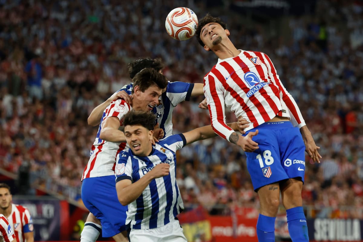 Atlético Madrid y Real Sociedad disputaron una pareja final en la Copa del Rey. /Foto, EFE: Julio Muñoz.