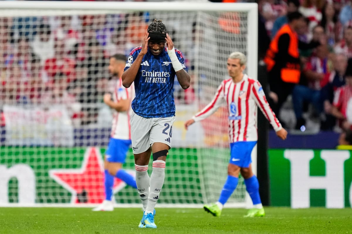 Noni Madueke es una de las armas en ofensiva del Arsenal para enfrentar al Atlético de Madrid. //Foto, AP: José Breton