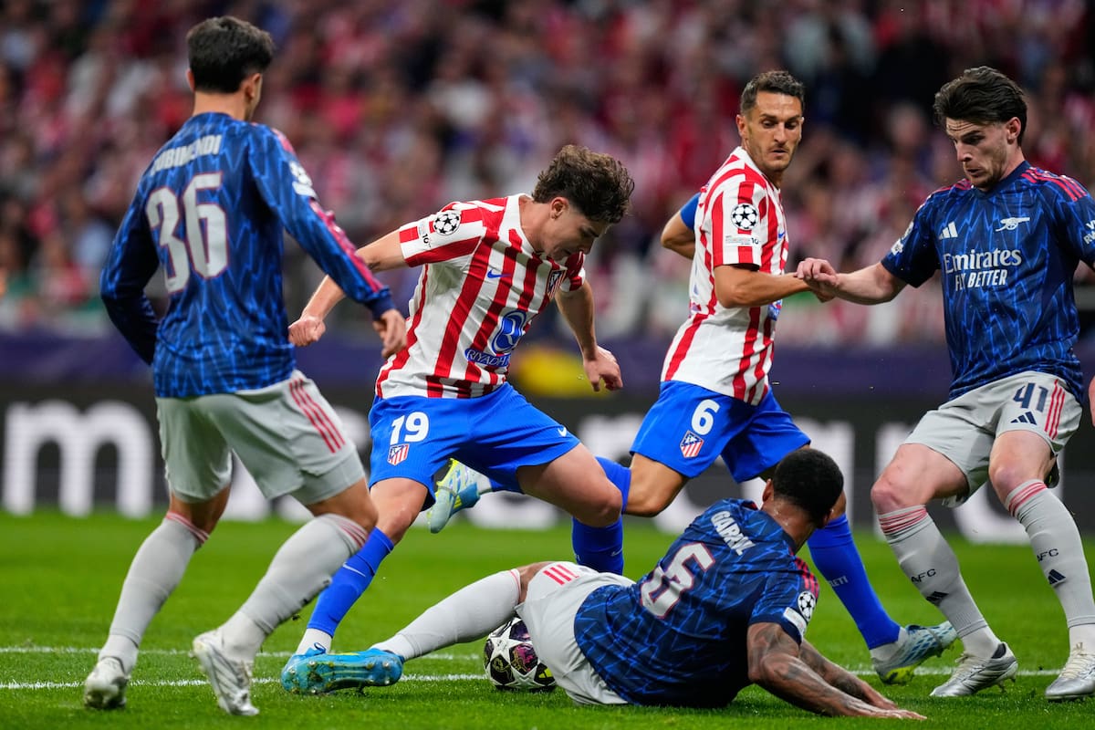 Atlético Madrid y Arsenal se enfrentan en la semifinal ida de la UEFA Champions League 2025/2026. //Foto, AP: José Breton