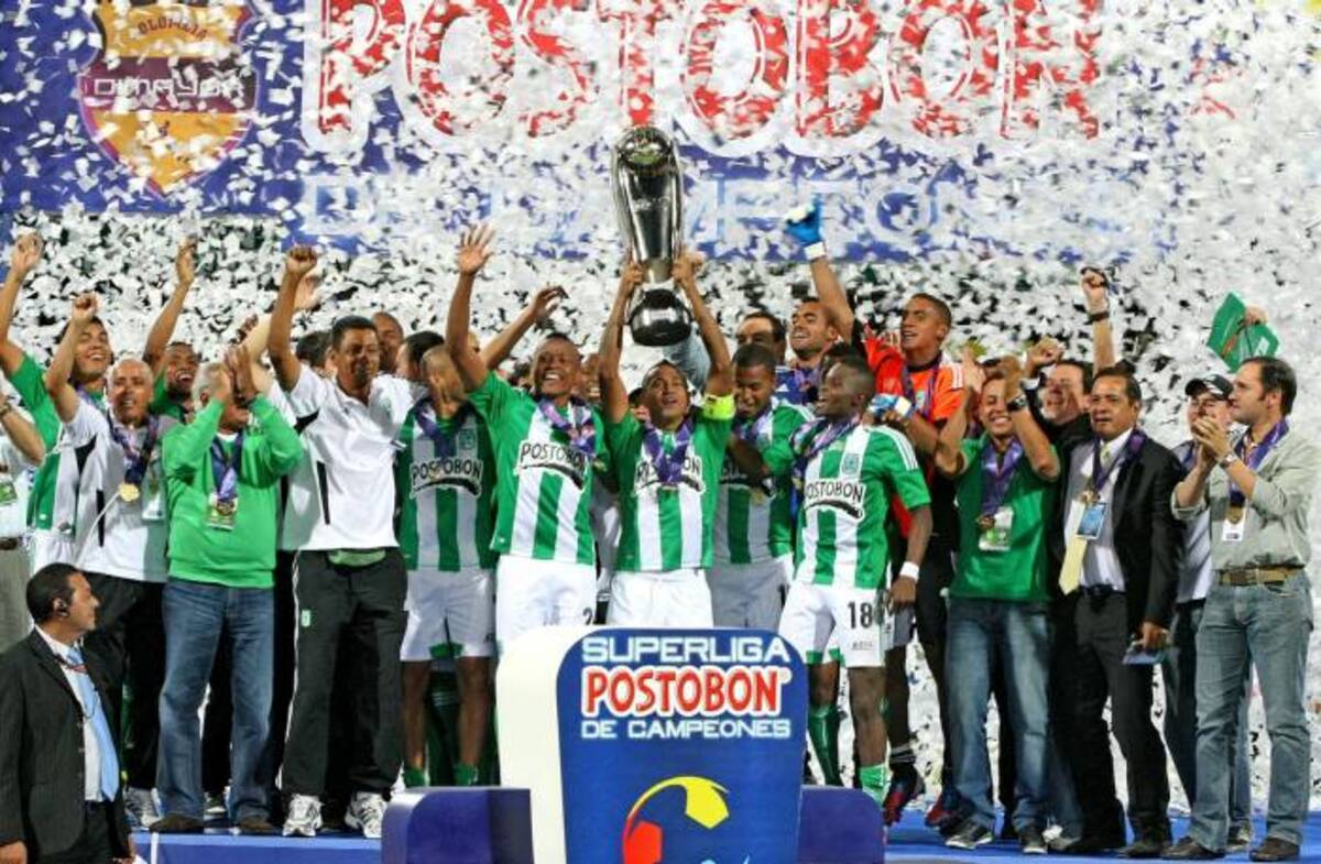 Atlético Nacional celebra un nuevo título, el de la Superliga. COLPRENSA